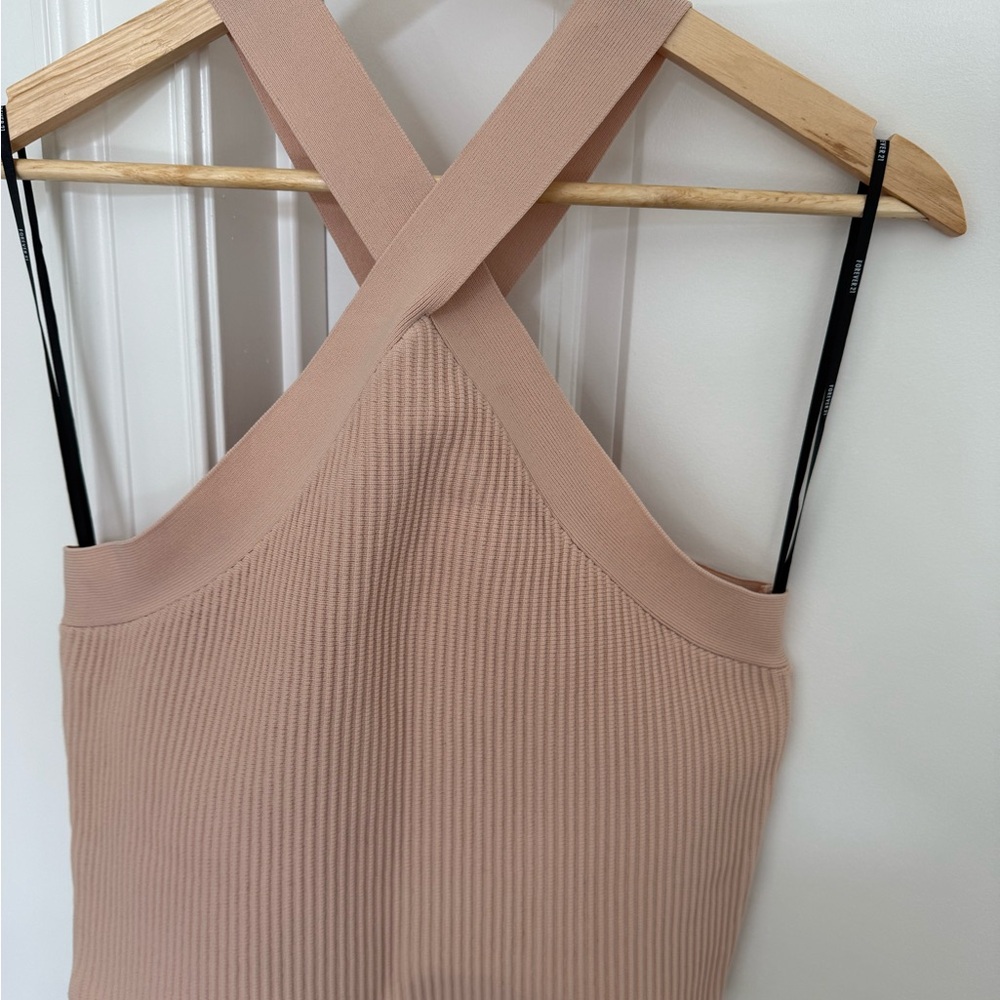 Forever 21 Blush Ribbed Knit Top
